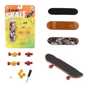 Skate De Dedo De Plástico 14 Peças Xtreme Brinquedo