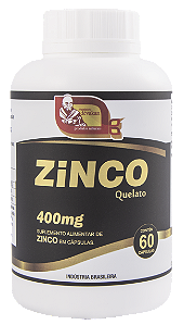 Zinco Quelato 60 Cápsulas 400mg