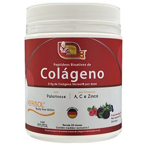 Colágeno Hidrolisado Verisol com Vitaminas e Palatinose. Sabor: Frutas Vermelhas Ice.