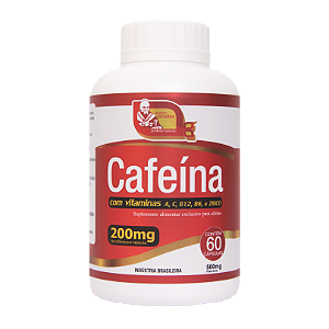 Cafeína 60 Cápsulas 200mg