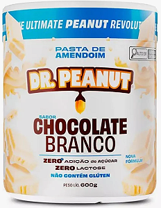 Pasta De Amendoim Gourmet 600g Sabor: Chocolate Branco Dr. Peanut