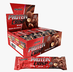 Barrinha De Proteina Crisp Bar Cx 12unid/ 45g Integralmedica Sabor: Trufa de Avelã.