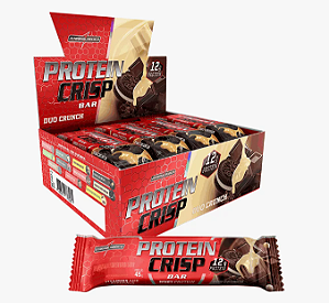 Barrinha De Proteina Crisp Bar Cx 12unid/ 45g Integralmedica Sabor:  Duo Crunch