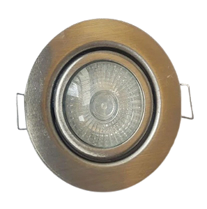 Spot de Embutir Redondo Fixo Aço ESCOVADO energia 220v