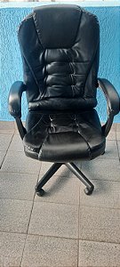 cadeira gamer modelo executivo all black