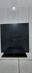 Painel de TV preto fosco com 90x90 passa-fio nicho