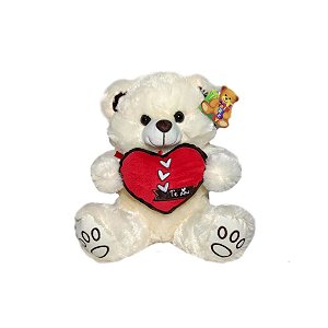 Urso de Pelúcia 28cm Fizzy Toys FE7112 Creme