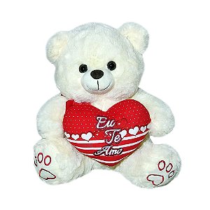 Urso de Pelúcia 35cm Fizzy Toys FE7303 Creme