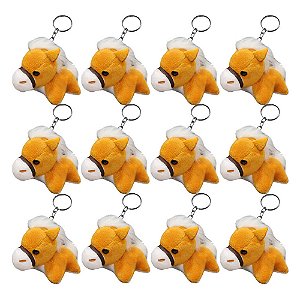 Kit 12 Chaveiros de Cavalo de Pelúcia F1301523 Caramelo