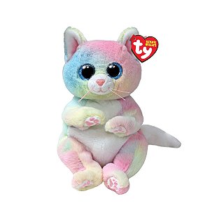 Pelúcia Ty Jenni Gatinha Pastel 16cm – Macia, Linda e Colecionável