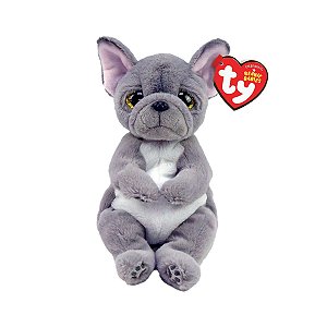 Bicho de Pelúcia Ty Beanie Bellies Wilfred – Cachorrinho Cinza Fofo da Toyng com Olhos Brilhantes!