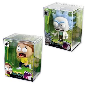 Kit 2 Bonecos Colecionáveis Fandom Box Rick and Morty