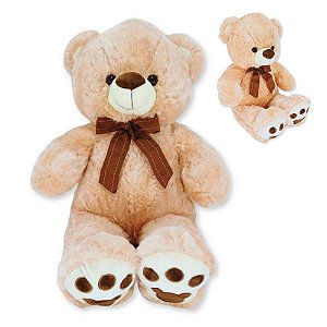 Urso de Pelúcia Grande Fizzy Toys Cor Cappuccino Nimbus
