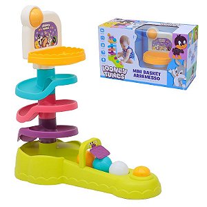 Brinquedo Interativo Mini Basquete Arremesso Looney Tunes EBN Kids