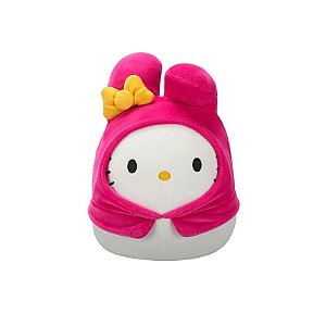 Bicho de Pelúcia Squishmallows SanRio Sunny 4174 Hello Kitty Com Capuz My Melody
