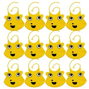 Kit 12 Babadores Com Cata Migalhas Clink CK5345 Girafinha Am