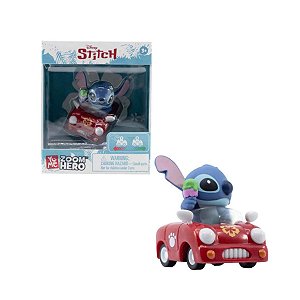 Boneco Stitch com Veículo Aventuras Inesquecíveis para Fãs do Alien Mais Querido Carrinho Vermelho