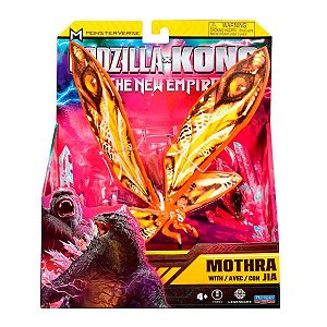 Boneco Mothra Godzilla x Kong: O Novo Império - Asas Articuladas + Acessório Jia
