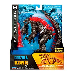 Boneco MechaGodzilla 15cm - Articulado com Peça de Dano de Batalha Removível