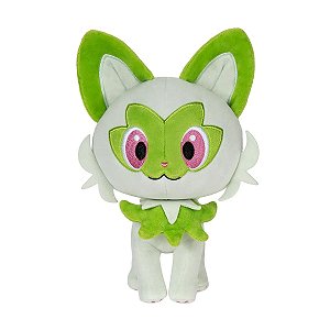 Pelúcia Sprigatito Pokémon - Item de Colecionador, Licenciado, Alta Qualidade e Ótimo Acabamento