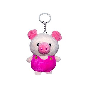Pelúcia Porquinho Pequeno - Design Encantador, Macio e com Corrente Resistente para Diversos Usos! Pinky
