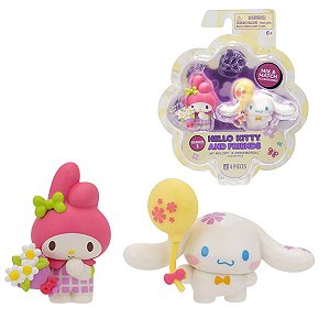 Kit 2 Figuras My Melody & Cinnamoroll – Perfeito para Fãs da Sanrio e Amantes de Fofura