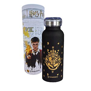 Garrafa Inox 500ml Hogwarts – Produto Licenciado Harry Potter | Zona Criativa