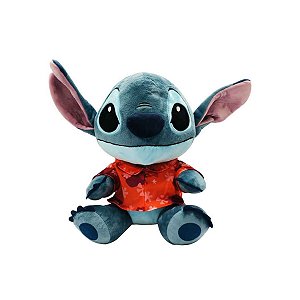 Pelúcia Stitch Havaiano com Camisa Estampada – Macia, Linda e Ideal para Presentear Fãs