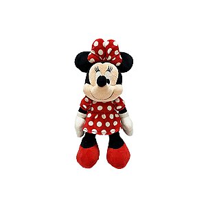 Bicho de Pelúcia Minnie Vermelha Disney 22cm – Linda, Original e Perfeita para Crianças