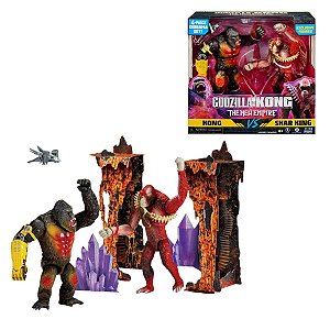 Conjunto Kong e Skar King com Diorama e Acessórios Sunny Oficial Licenciado