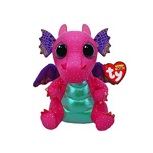 Pelúcia Ty Dragão Spitfire Rosa 16cm Beanie Boos