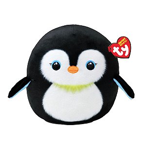 Pinguim de Pelúcia Neve da Ty Squishy Beanies – Ideal para Presente ou Coleção
