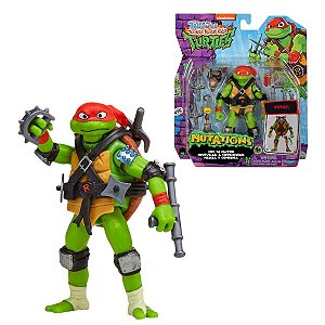 Boneco Raphael Tartaruga Ninja Sunny Original com Armas e Acessórios Mutations