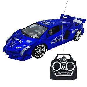 Carrinho de Corrida Pica Pau com Controle Remoto e Acabamento Brilhante