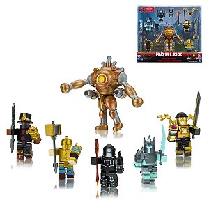 Conjunto Roblox Dungeon Quest com 6 Personagens e Código para Item Exclusivo no Jogo