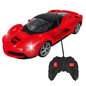 Brinquedo Ferrari com Controle Remoto, Luz e Acabamento Premium – Pica Pau Brinquedos