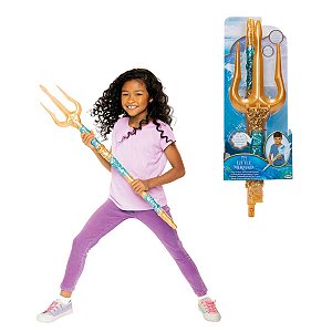 Tridente Rei Tritão com Iluminação e Som – 91cm de Diversão no Estilo Disney