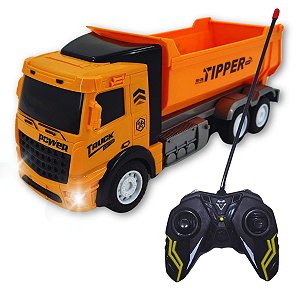 Brinquedo Caminhão de Obra com Controle – Modelo Caçamba com Luz e Movimento