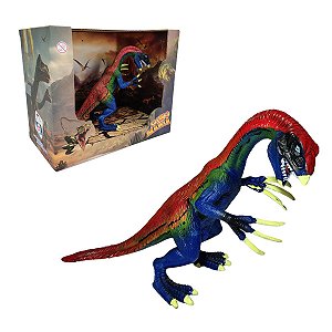 Therizinosaurus Realista 15cm DinoMania Pica-Pau Brinquedo para Crianças Amantes de Dinossauros