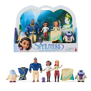 Bonecos Enfeitiçados Spellbound – Kit com Princesa Ellian, Rainha, Guerreiro e Mascote