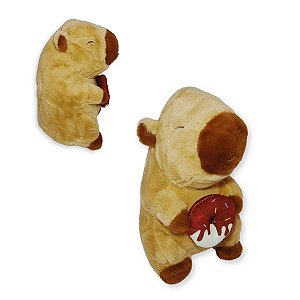 Capivara de Pelúcia com Donuts – Colecionável Fofinho com 25cm para Presentes Especiais