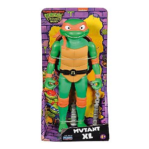 Boneco Michelangelo Articulado – Mutant Mayhem TMNT 24cm com Faixa Laranja