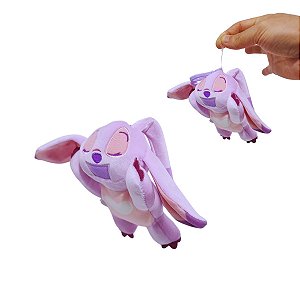 Chaveiro Pelúcia Disney Angel Dormindo Rosa 12cm Clip Fofo Presente Infantil Licenciado Fun