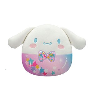 Pelúcia Sanrio Cinnamoroll Squishmallows 32cm Sunny Original com Estampa de Estrelas Coloridas