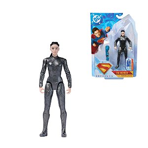 Figura Articulada Engenheira The Engineer 14,5cm DC Comics com Peça Bônus do Robô Build-A-Figure