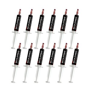 Kit com 12 Seringas de Sangue Falso Horror Make 5ml Para Maquiagem Artística de Halloween