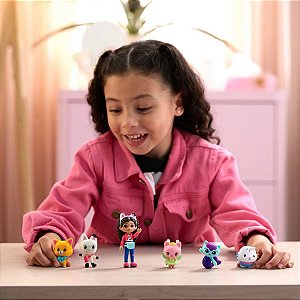 Kit 6 Figuras Gabby’s Dollhouse O Filme Com Acessórios Sunny
