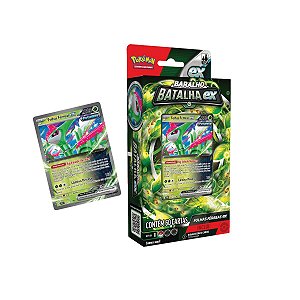Pokémon TCG Baralho Batalha ex Folhas Férreas com 60 Cartas Originais