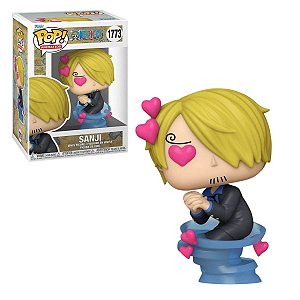 Funko Pop Sanji One Piece 1773 Original com Olhos de Coração e Caixa