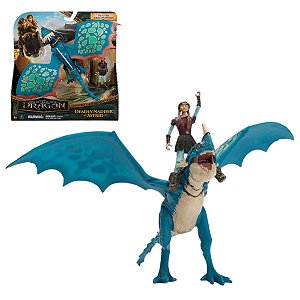 Boneco Nadder Mortal + Astrid Como Treinar o Seu Dragão Sunny Original